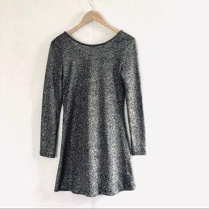 [French Connection] Long Sleeve Shimmer Dress